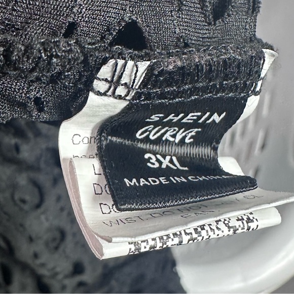 Shein Curve Black Hollow Out Leggings Women’s 3XL - Picture 6 of 7